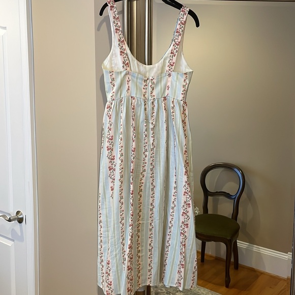 WeWoreWhat linen dress in gorgeous Victorian floral print. Wore once. - Picture 6 of 14